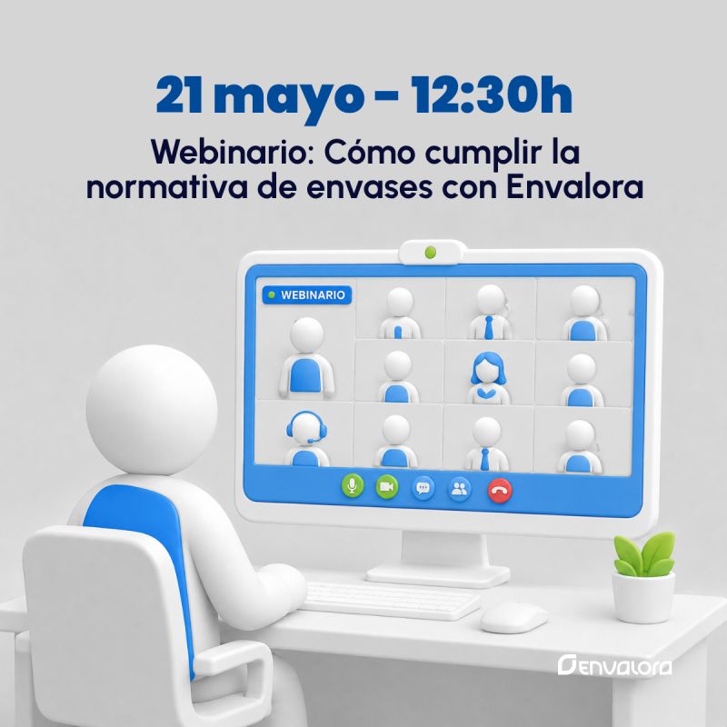 Envalora_es's tweet photo. 📅 Hoy a las 12:30h tenemos el #webinar “Cómo cumplir la normativa de envases con #Envalora”, una sesión práctica para entender las obligaciones actuales, los cambios del nuevo #PPWR y las tarifas RAP 2026.
🔗 Inscríbete aquí: https://t.co/Wswdrm070w https://t.co/M9s4VLqPoq