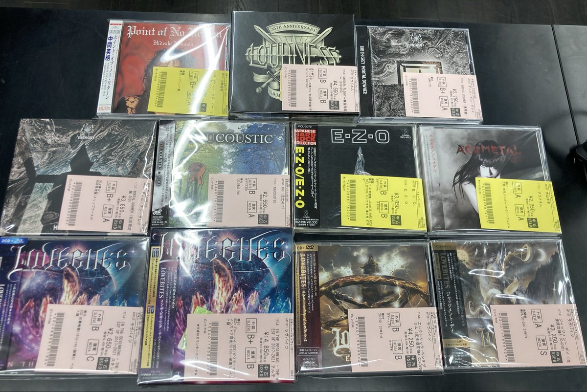 新着・中古CD 入荷情報🔥 ジャパニーズ・メタルの中古CDが約90点入荷
