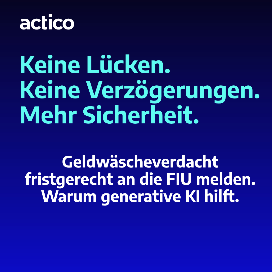 ACTICO_de's tweet photo. Bei Geldwäscheverdacht haben FIUs den Druck auf regulierte Unternehmen erhöht:

🔹Keine Verzögerung: Verdacht sofort melden
🔹Keine Spekulation: Verdacht auf Fakten stützen
🔹Über #goAML einreichen

Im Video erfahren, wie KI Compliance-Teams unterstützt
https://t.co/upZVBceIQF https://t.co/LT0LirO6I3