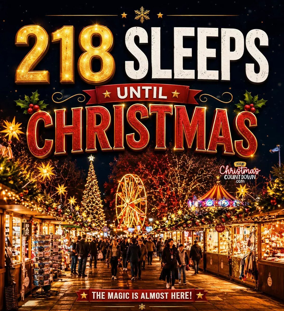 christmas_clock's tweet photo. 218 SLEEPS UNTIL #CHRISTMAS!
 👉 https://t.co/08kJVAWqc2 🎄🎅 https://t.co/rpJ0fZz7hv