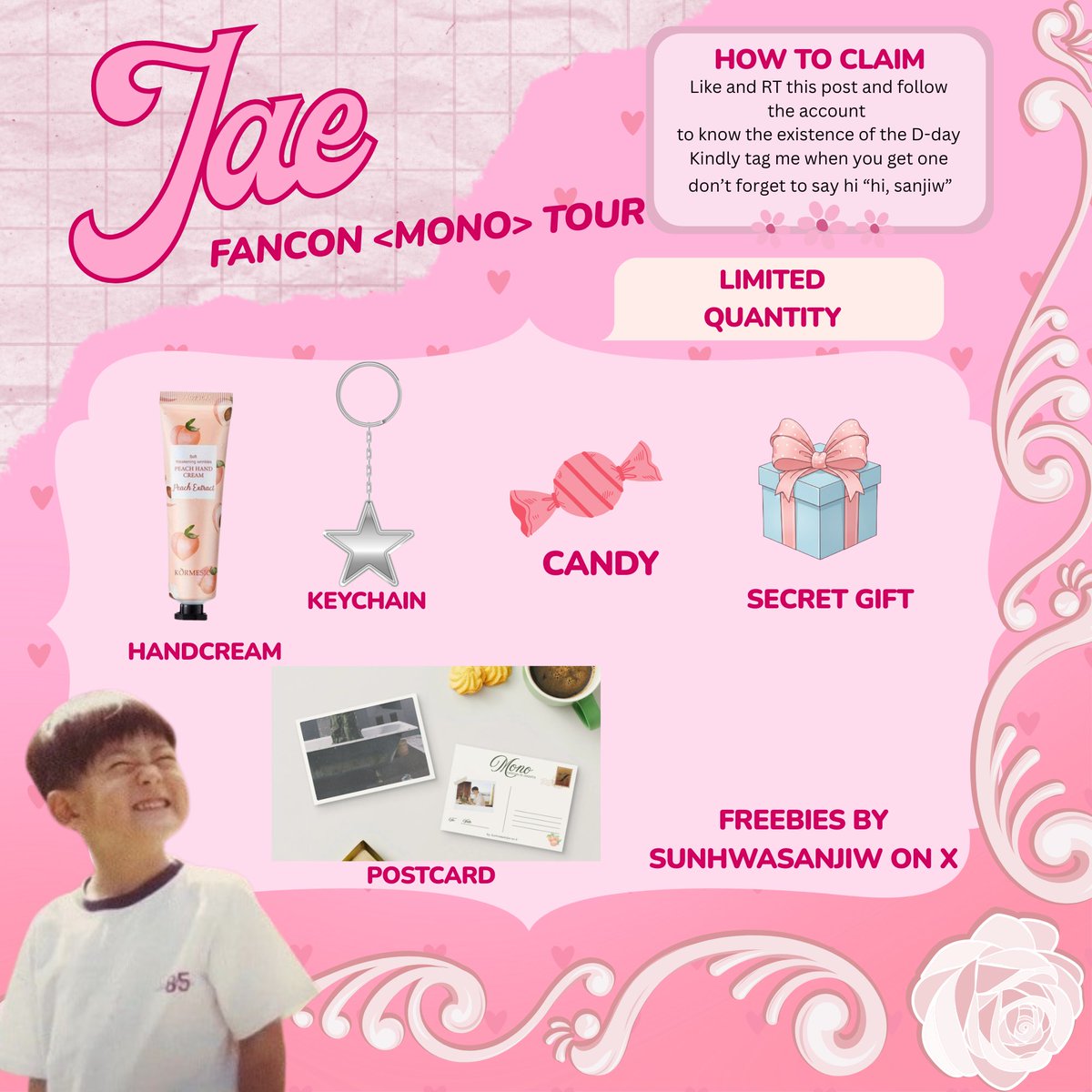 peachnight_jae's tweet photo. Freebies special JAEHYUN FANCON <Mono> In Jakarta by @sunhwasanjiw 

📍tennis indoor senayan.
🗓️ 20 Juni 2026

📌 rt &amp; like are appreciated.

#FANCON_JAEHYUN_MONO
#MONO #JAEHYUN #NCT https://t.co/xCg8G66cBo