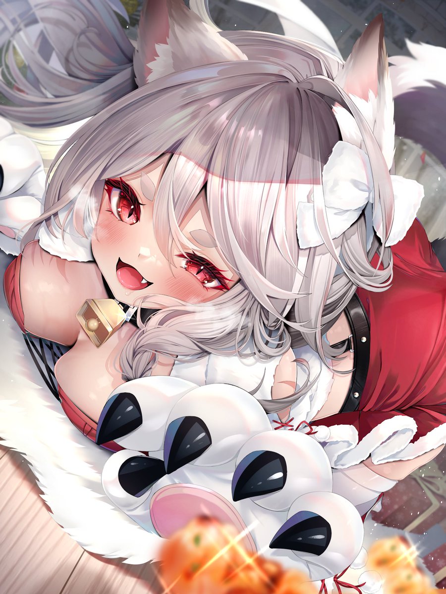 Nya_rl's tweet photo. お肉に夢中な夕立ちゃん！
#アズレン #アズールレーン https://t.co/1oJOCgnpig