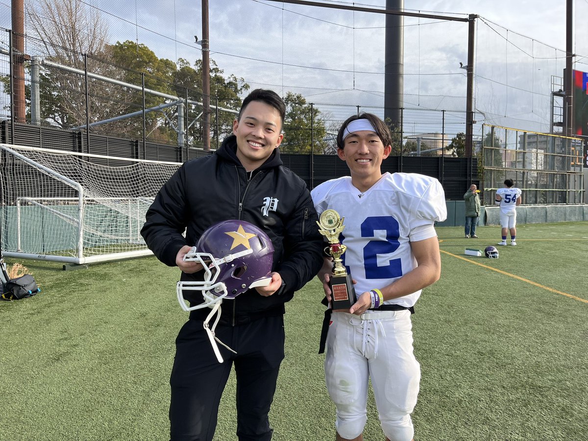 dahon_kick's tweet photo. 教え子でもあり相棒の並くん🏈
前まで中学1年生やったのに早すぎるな、、

必ず応援いきます https://t.co/1uBNeaRYg5