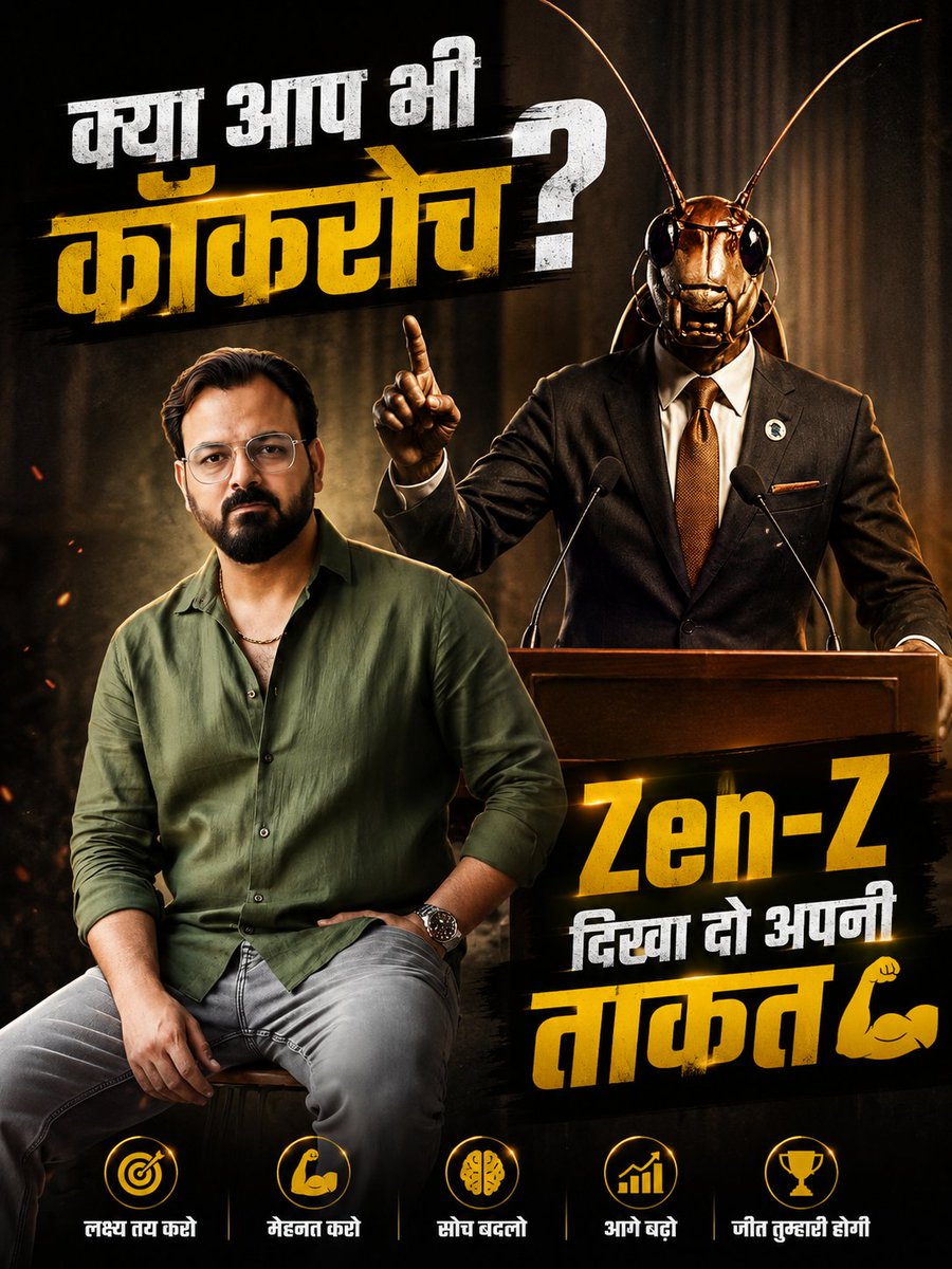 AajKaVision's tweet photo. Cockroach Janta Party #cockroachjantaparty #cockroach #cockroaches
@abhijeet_dipke https://t.co/mgR9n5v382