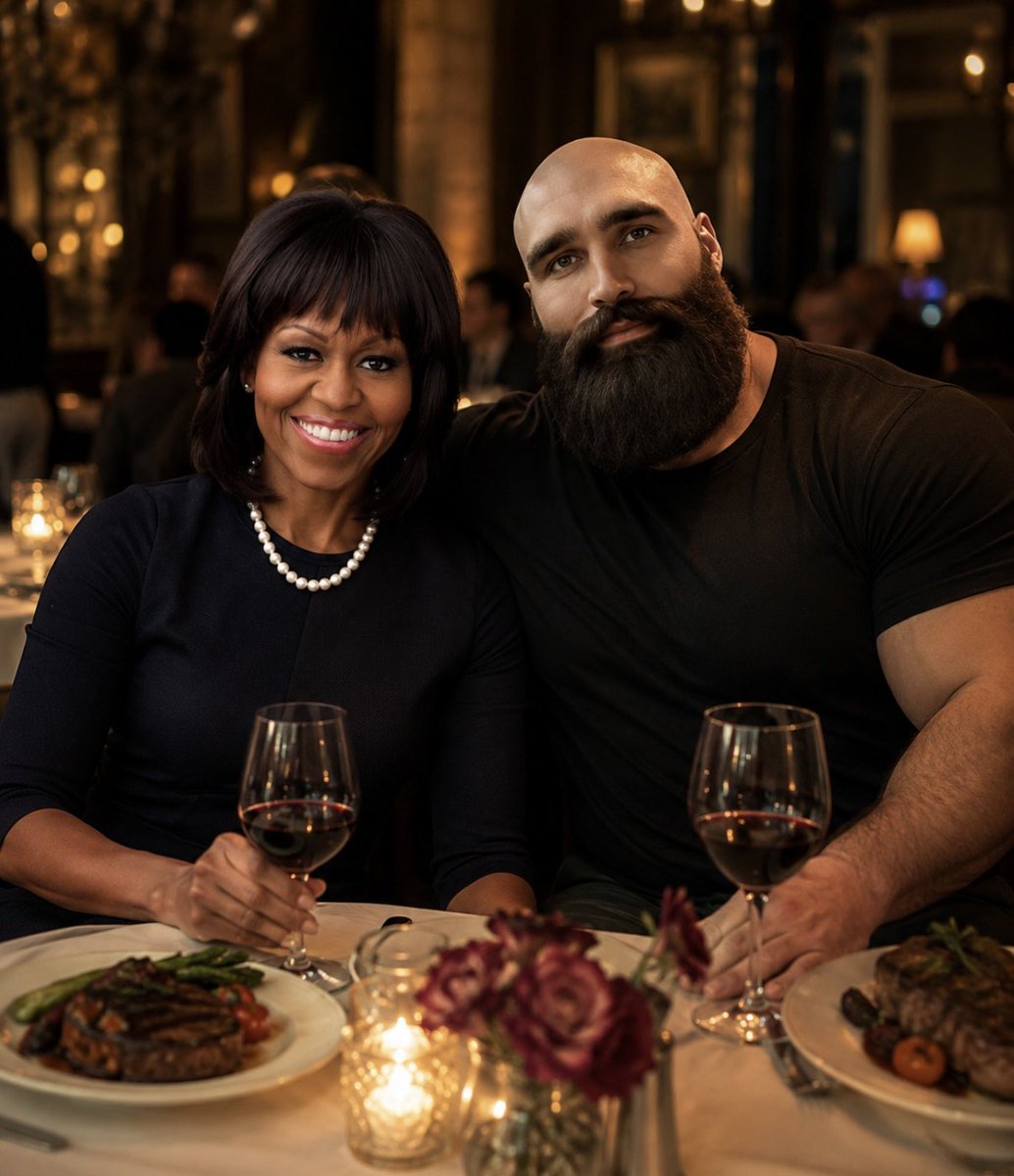 MurfnTurfJones's tweet photo. What  difference 12 hours can make lol @MichelleObama I had a great time last night 💘 https://t.co/KAWElqUeoo