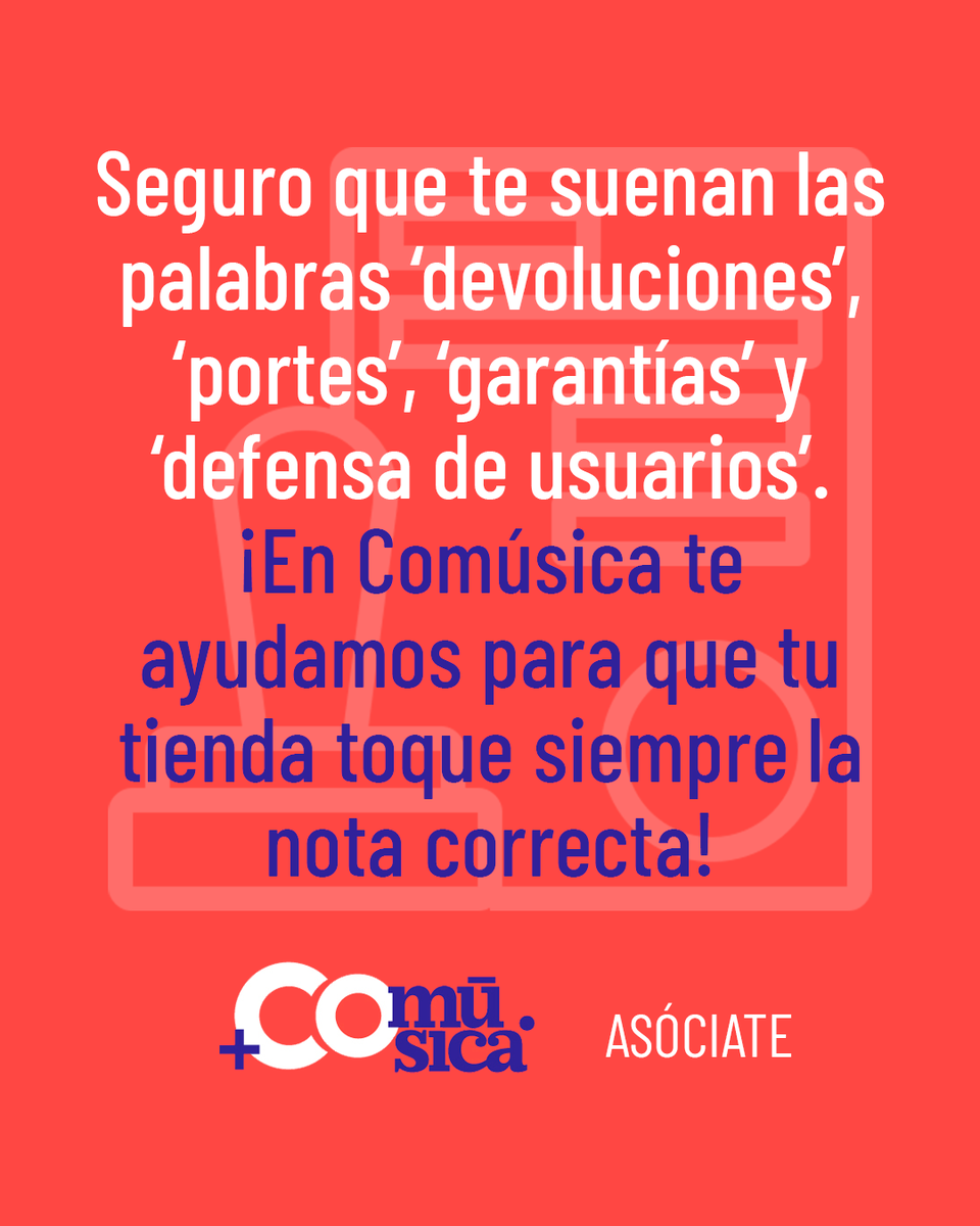 comusica1's tweet photo. ASESORAMIENTO 🤝 ¿Te suenan las palabras 'devoluciones', 'portes', 'garantías' y 'defensa de usuarios'? ¡En @comusica1 afinamos contigo esos detalles para que tu tienda de instrumentos toque siempre la nota correcta! 🎶
▶ https://t.co/UJ5W8rfxvZ https://t.co/RwLNaNlvHd