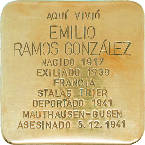 IStolpersteine's tweet photo. @pancartera Gracias, V.
Además es muy especial: La biblioteca actual ocupa el lugar donde vivió
EMILIO RAMOS GONZÁLEZ
🔻 #deportado,
asesinado en Gusen el 5.12.1941.
Contaremos con el testimonio de sus dos sobrinas...
🟨 https://t.co/n4eq8gt3fv