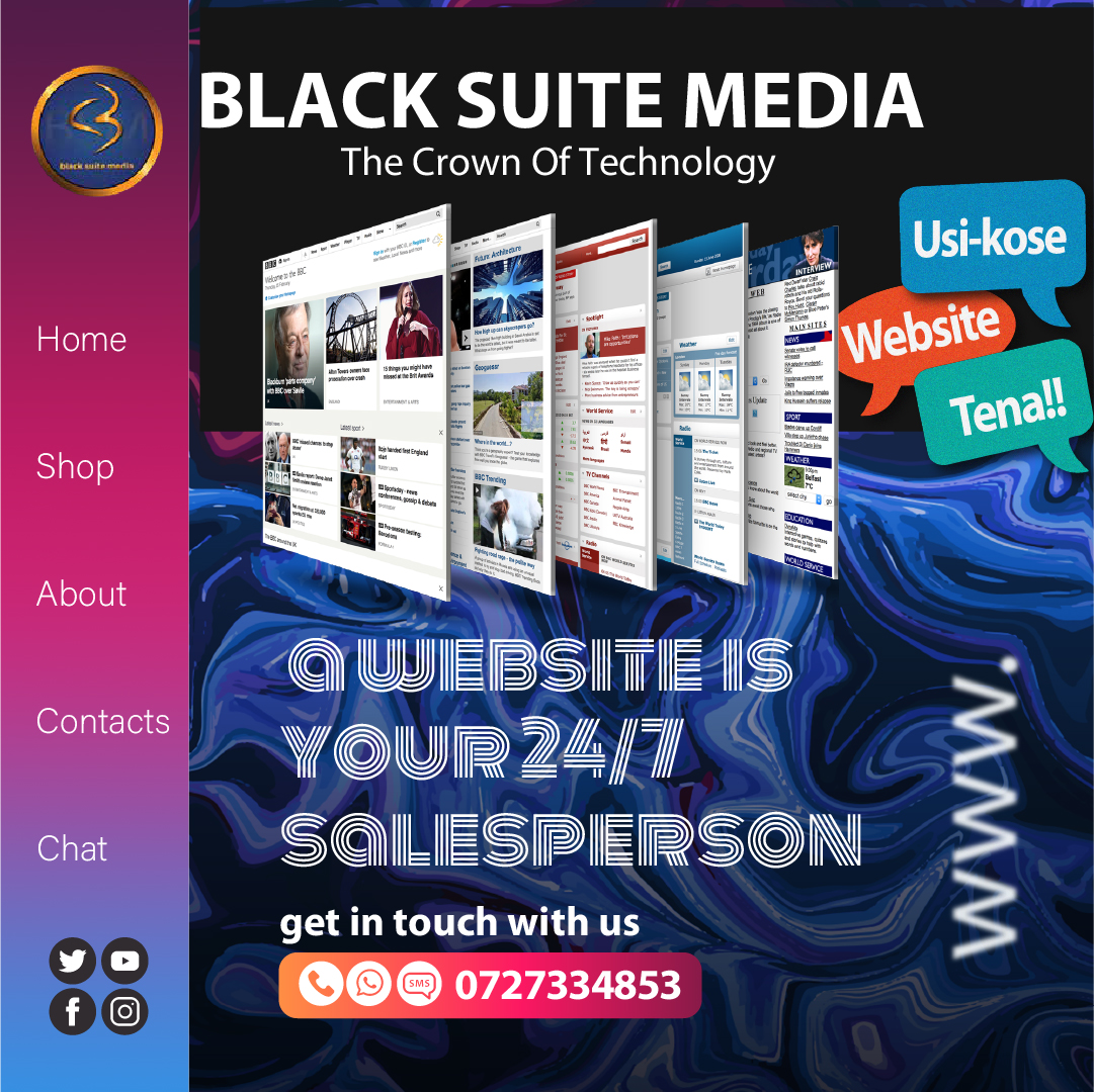 blacksuitemedia's tweet photo. Bring your business into the spotlight with a premium, custom-built website from Black Suite Media. 🌐✨ Fast, flawless, and future-proof.

Usi-kose website tena!!
📞 Talk to us via 0727334853 for a free strategy session.

#BlackSuiteMedia #WebDevelopment #WebDesign #TechKenya https://t.co/bA37OxSB5r