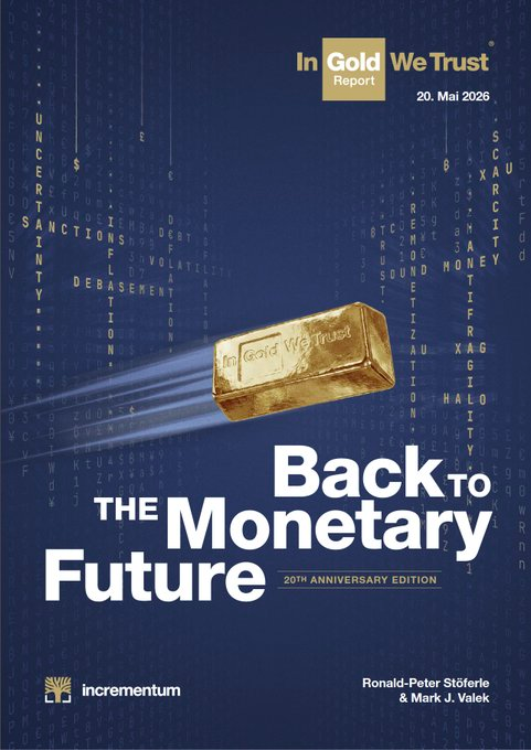 RonStoeferle's tweet photo. 20 years. 20,000+ hours. 20+ people.

The 20th anniversary In Gold We Trust report is here. 🪙

I genuinely don't know many documents with more capital, love and devotion poured into them. Everything on #Gold, #Silver, #Bitcoin, #Commodities, #SoundMoney, #AustrianEconomics — and yes, a few questionable sports analogies.

Huge thanks to @MarkValek and to our brilliant guest authors: @izakaminska @michaeljmcnair @judyshel @LukeGromen @ctindale @BullionBrief @TedJButler and many more! 

👉 https://t.co/Z69tIT4P0U