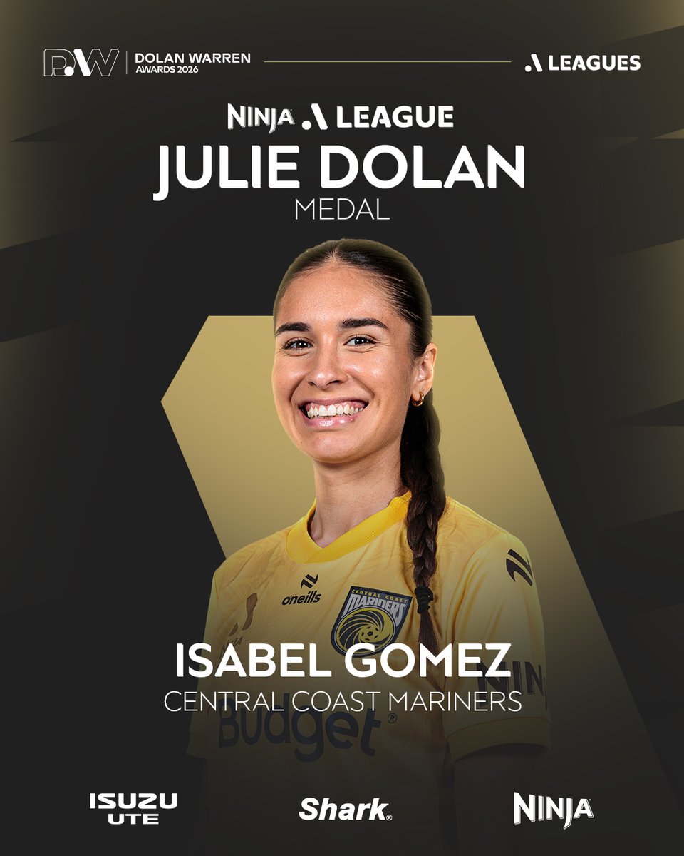 CCMariners's tweet photo. A special award for a special player 💛

Massive congratulations to Izzy Gomez, the winner of the 2025/26 Julie Dolan Medal 🏅

#CCMFC https://t.co/YBZx2GL79N