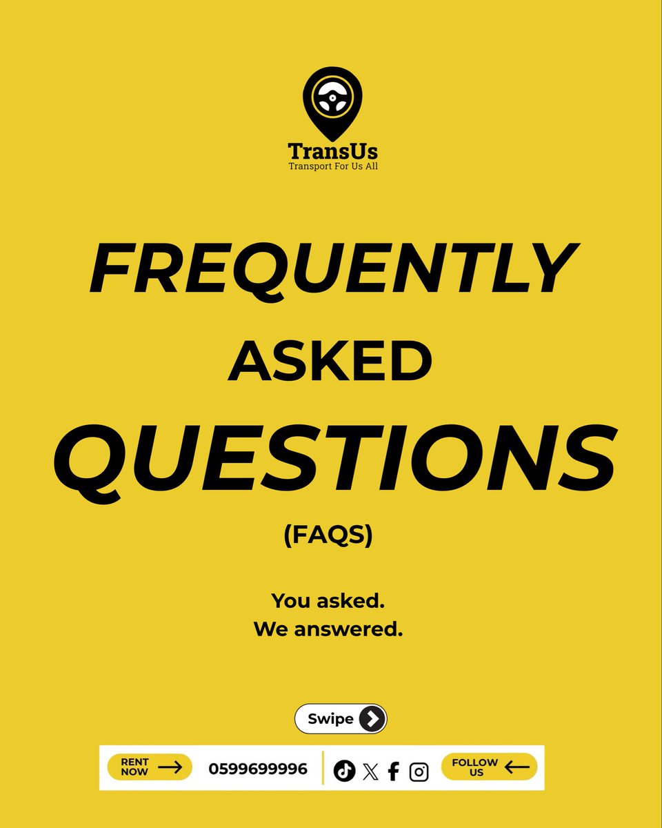 TransusD's tweet photo. Everything you NEED to know before renting a car from us! 🚗✨ Pause to read the FAQs 🛑

What else do you want to know? Drop your questions below! 👇 https://t.co/SDSuY4wW4p
