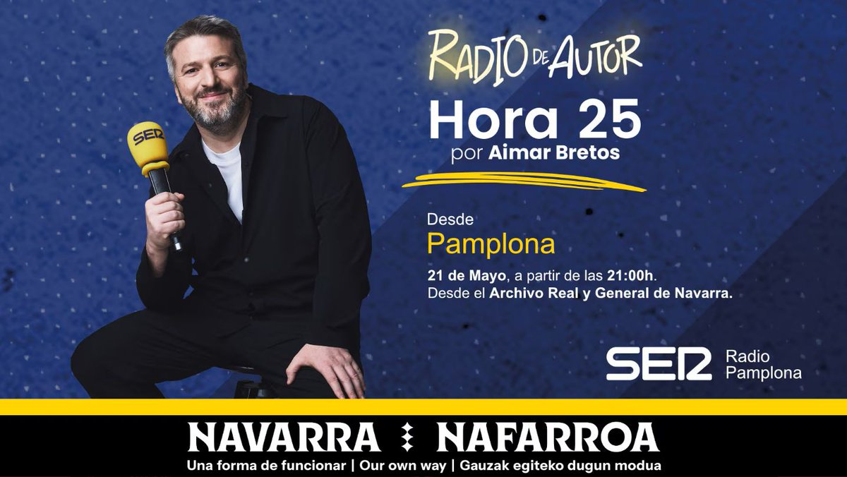 IRIS_Navarra's tweet photo. Esta noche, IRIS Navarra en Hora 25 de @La_SER.
Ion Arrizabalaga (coordinador del Polo IRIS) participará para hablar sobre el papel de #IRISNavarra y su contribución a la innovación y la transformación digital en Navarra.
Una buena oportunidad para escucharlo de cerca. https://t.co/RtxsIdBzjA