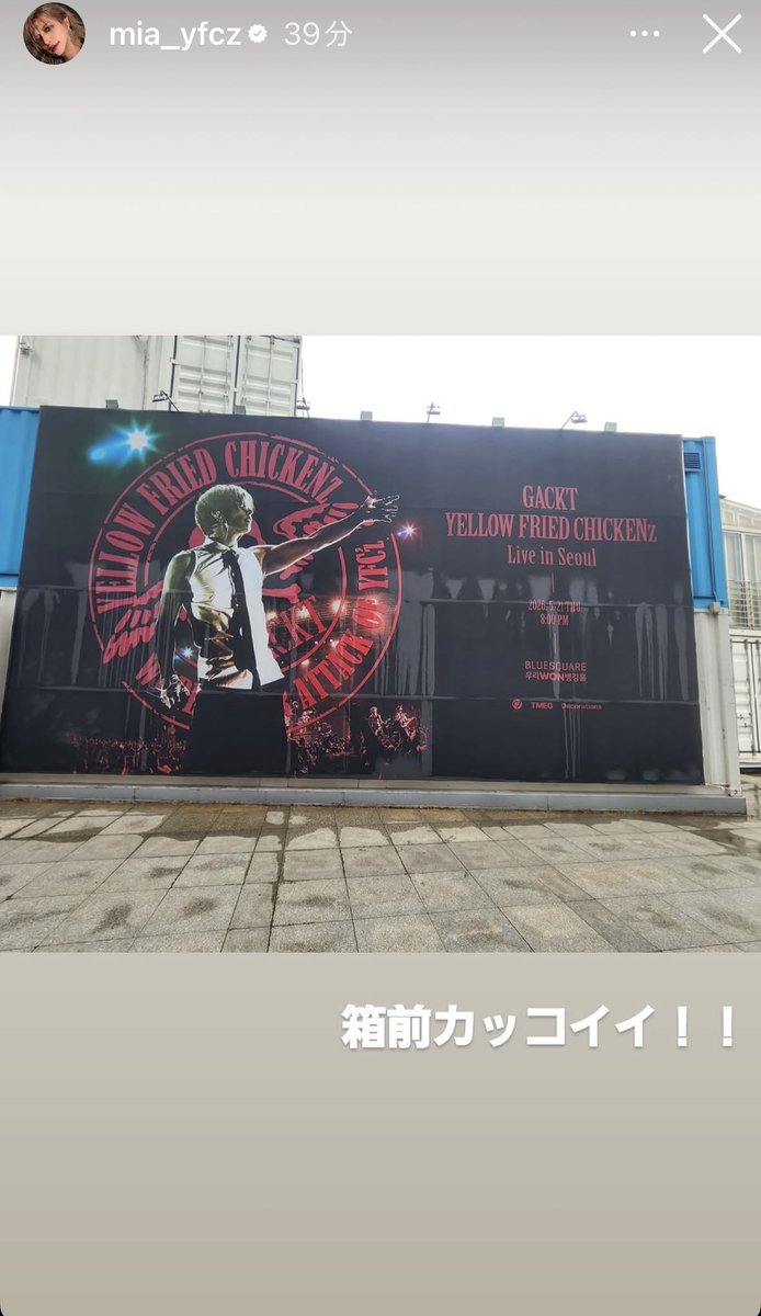 GACKT YELLOW FRIED CHICKENz WORLD TOUR ATTACK OF YFCz in SEOUL A