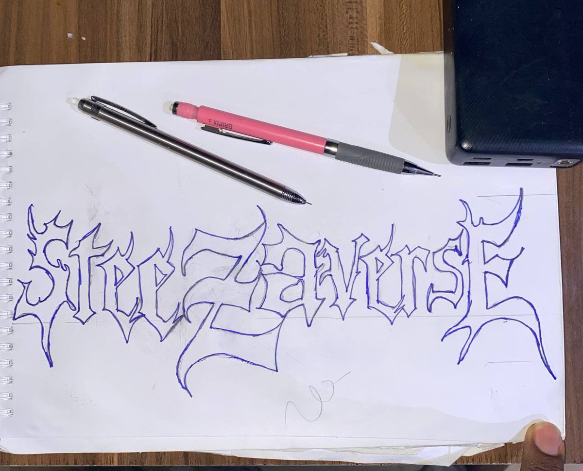 BeezyOsha's tweet photo. Custom Hand Drawn type: STEEZAVERSE https://t.co/DCn7zXYIvl