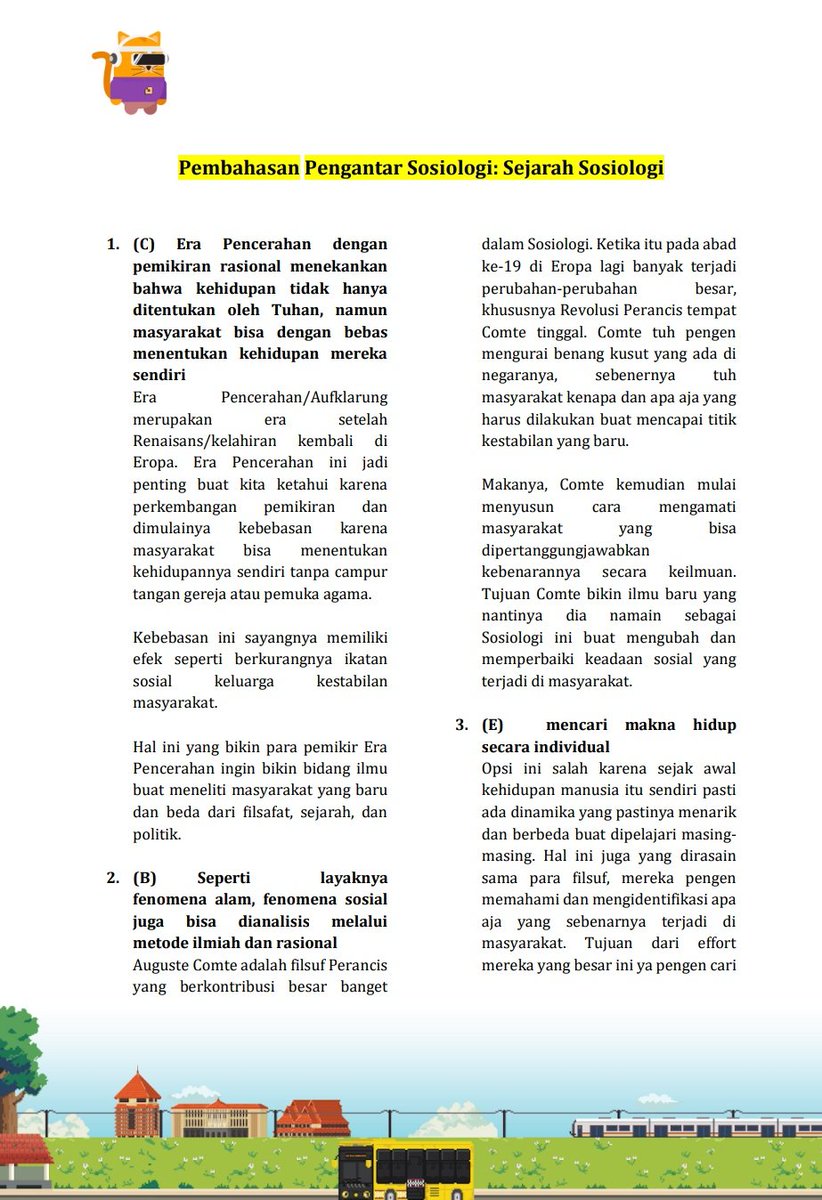 wassupbrodi's tweet photo. ゚.*・。゚ PEMBAHASAN LATSOL TKA 2026 ━☆
✧ Mapel : Sosiologi
source : Alternatifa
help like/rt are appreciate 🫶🏻
tag ; #studytwt #mandiri #sosiologi #ambisverse
`๑ 。☆ saluran belajar : https://t.co/47W3w3ODra https://t.co/h3KaclRG3o