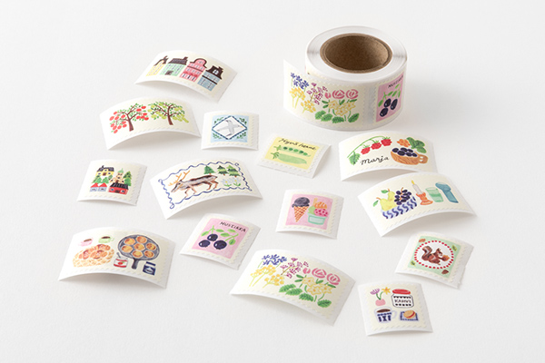 夢叶奈mama‪‪☺︎‬ 断捨離中❤︎　ロールシールまとめ売り ゆるログ」に新商品が加わりました🆕 新柄のノートとシールに加え