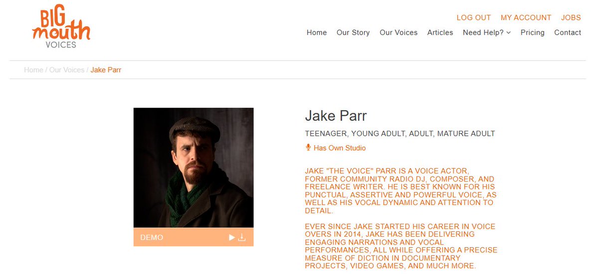 Jake 'The Voice' Parr 🎙️(Open to VA!) tweet media