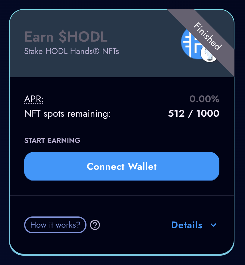 HODL_Official's tweet photo. It’s time to unstake and claim your $HODL rewards 👀

If you’ve been staking your HODL Hands NFTs, don’t forget to check your position and claim what’s yours.

✅ Unstake
✅ Claim your $HODL rewards
✅ Get ready for what’s next

Head over here:
https://t.co/8b8VJ9Gk7r

#HODL #HODLHands #NFT #BNBChain #Crypto #Web3