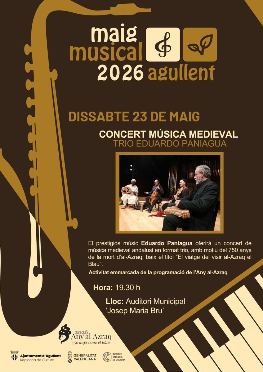 AssSerraMariola's tweet photo. AGENDA:
#AGULLENT: dv 22, documental “Sobreviure a l’incendi” de Zoo, 19.30h, Auditori / ds 23, concert “Trio Eduardo Paniagua” - Portes obertes i visites guiades al Museu del Molí Fariner, de 10 a 13h - Taller infantil “Construcció del Molí Hidràulic d’Agullent”, 11.30h https://t.co/gajWPEjaEa
