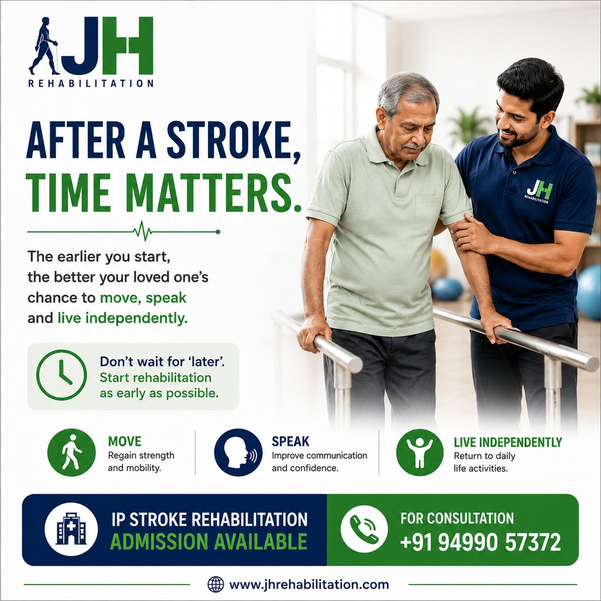 JHRehab's tweet photo. After a stroke, every day matters. 🧠
Early rehabilitation can improve movement, speech, balance, and independence.
Don’t wait for “later.”
Start rehab as early as possible.
🏥 IP Stroke Rehabilitation Available Across Tamil Nadu
📞 +91 94990 57372
🌐 https://t.co/UMP2WHUv6u https://t.co/lSqsQ6BXn8