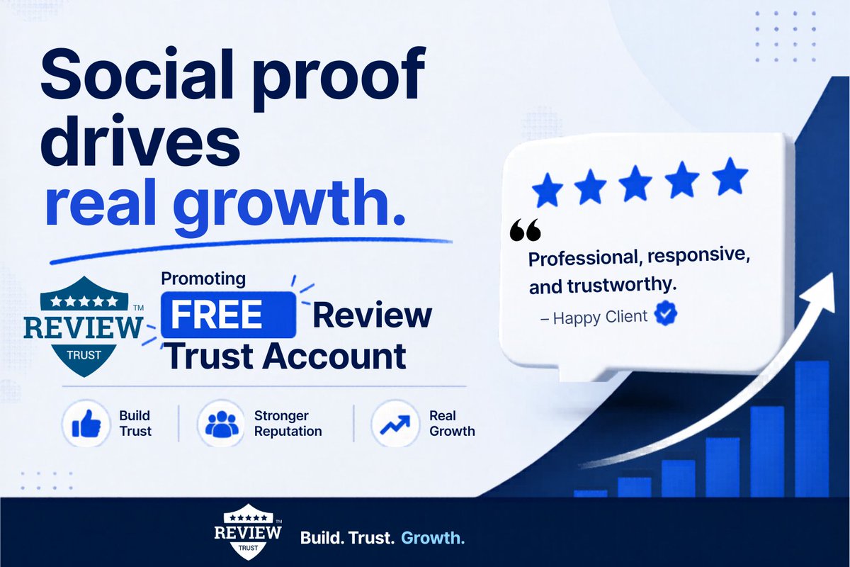 GetReviewTrust's tweet photo. People trust businesses with existing customer endorsements. More reviews boost credibility, confidence, and conversions.

Start your FREE account today and smartly grow your reputation! 

Sign Up here: https://t.co/vdhnzsu1FX

#CustomerReviews #BusinessGrowth #OnlineReputation https://t.co/c2KQ9SBYJu