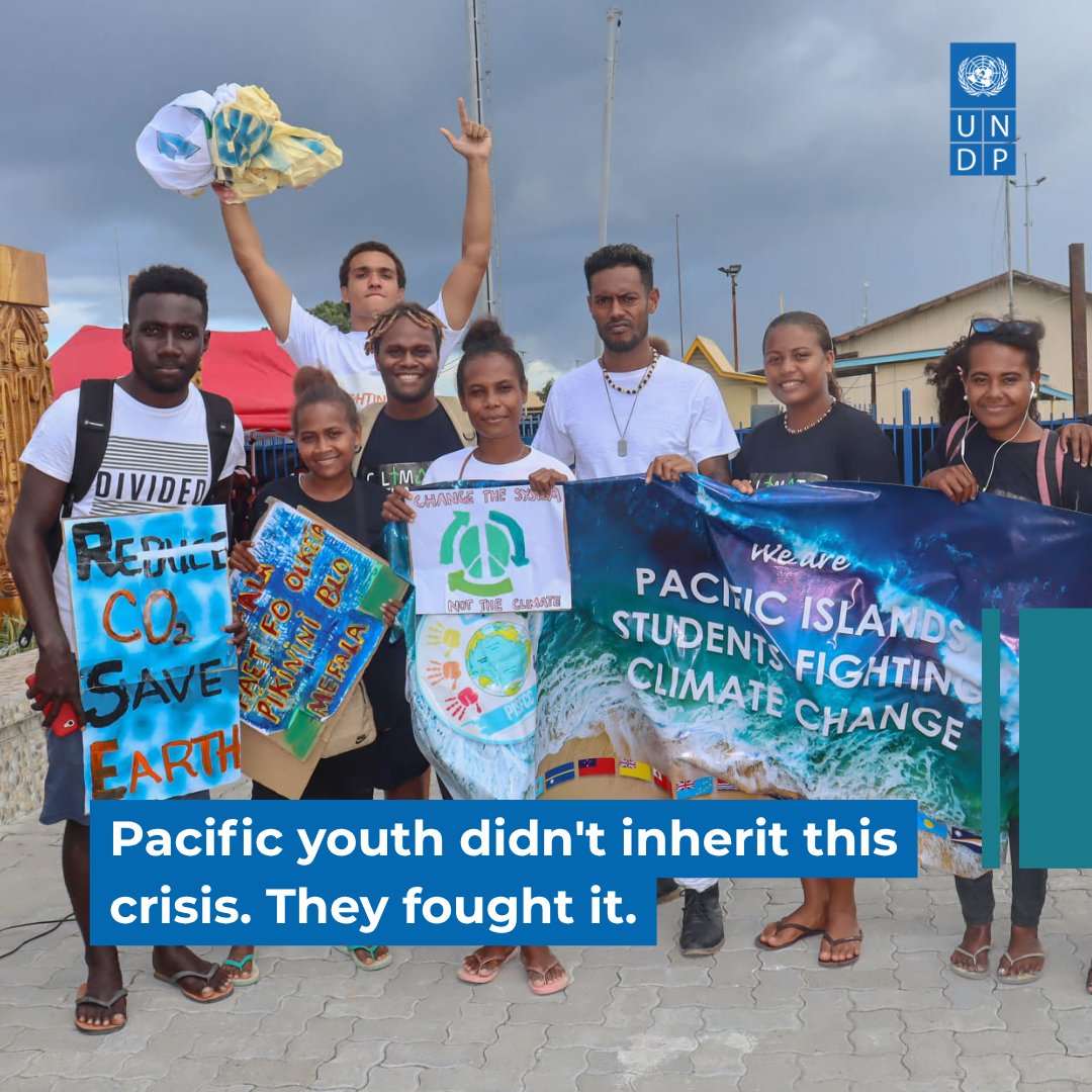 kanniwignaraja's tweet photo. Pacific youth have pushed climate action onto the global legal stage! They presented their case that sea-level rise, extreme weather events are not distant risks, but tough daily realities. 
So now there is legal opinion and a vote in favor - what next?
@UNDP_Pacific rep @TuyaLive looks at how the Pacific SIDS are putting climate justice to practice.
🔗: https://t.co/ZoTTNsTd7N