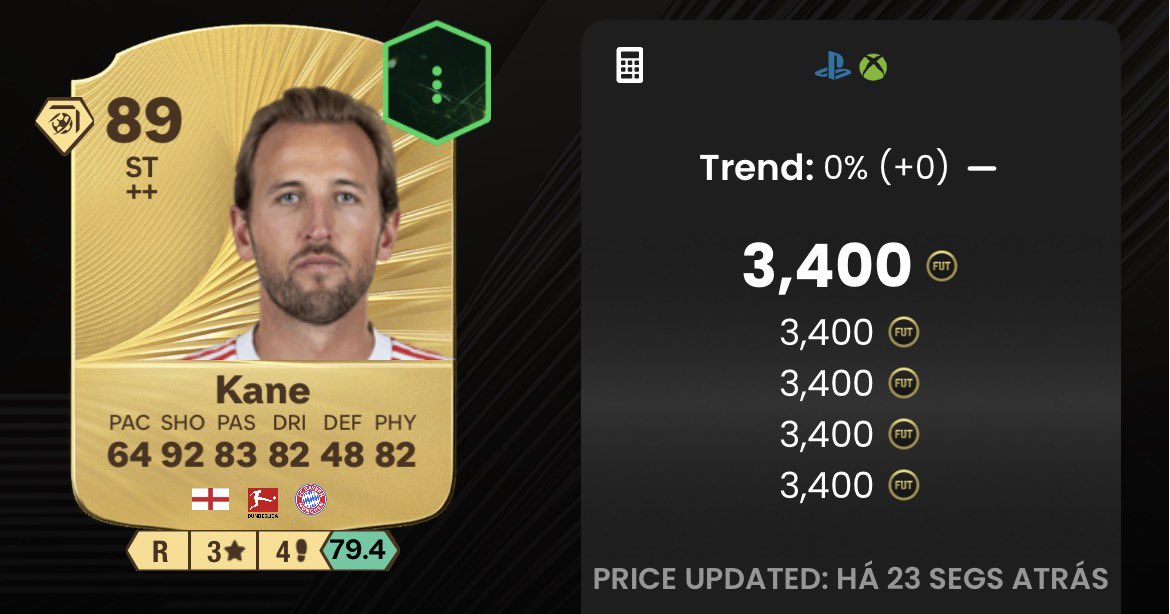 FifaTradePT2's tweet photo. 🚨DICA DE TRADE🚨

Ultimate TOTS vêm aí e com isso as cartas ouros dos jogadores selecionados ficarão fora de packs…

Kane até 3,3k
Vitinha até 3,3k
Gabriel até 1,6k
Messi até 1,3k
Ronaldo até 1,5k
Rice ate 1,6k
Bruno Fernandes até 1,6k https://t.co/tidYiWCCyN