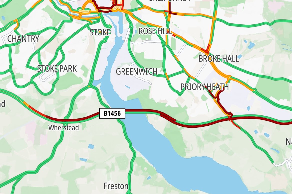 A13, A14 and A12 TRAFFIC tweet media