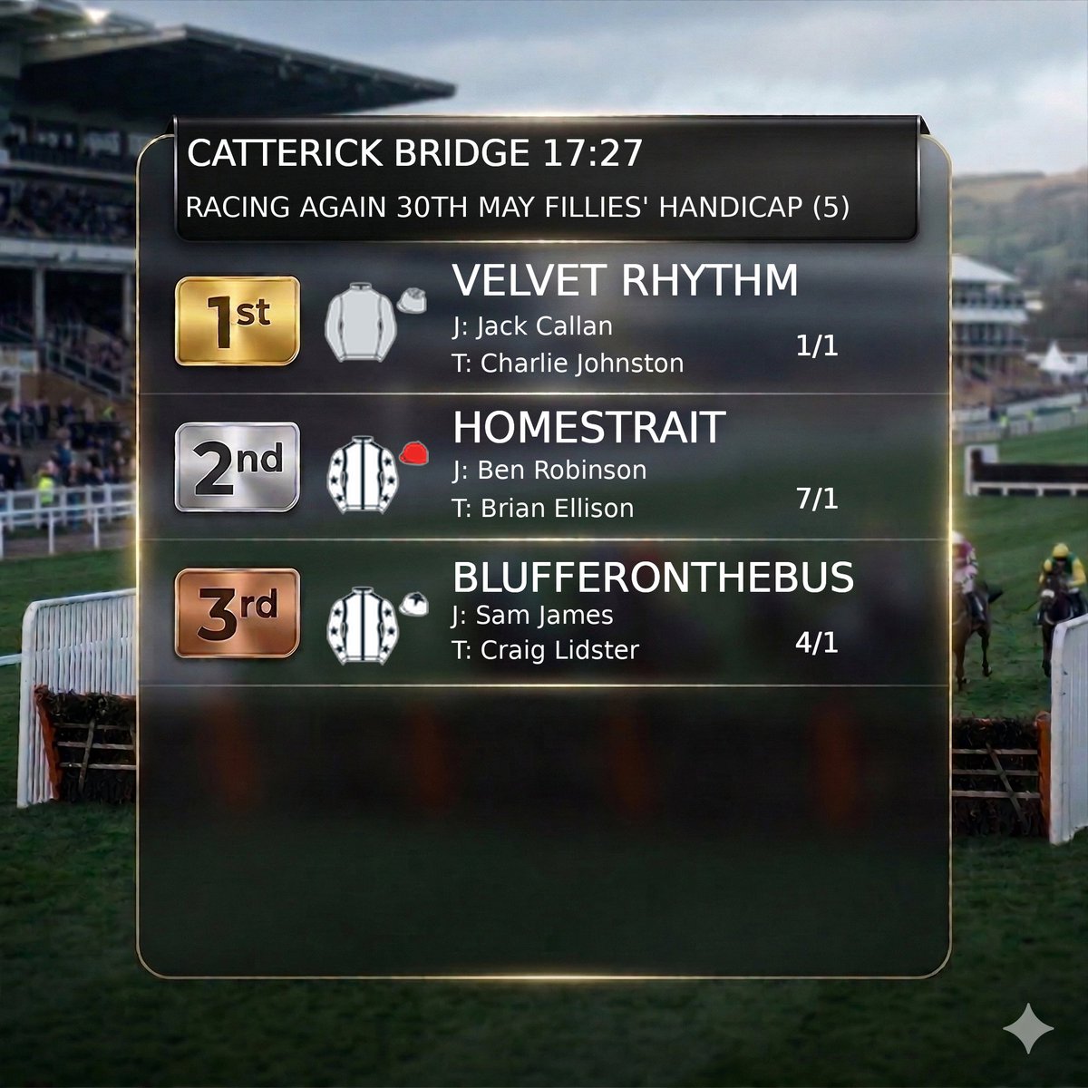 Horse Racing Results tweet media