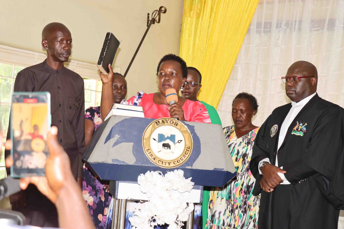 hpunyo's tweet photo. Lira City gets leaders with Female youth Councilor, and  Judith Agetta eating big https://t.co/F6eucPo7nq