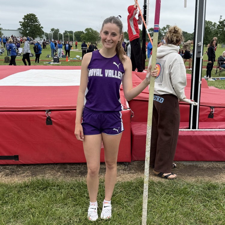 RV337's tweet photo. Ticket punched! Addilyn Lefferd takes 3rd in Pole Vault qualifying for State! https://t.co/pfkZ7bZTx8