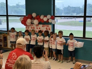 GroesbeckGoats's tweet photo. Recognizing our littlest graduates at the Kids Kare Academy's Graduation this morning as they take their next big step on their learning journey.  We are so proud of our little Goats and their accomplishments. https://t.co/dyItpGQhzI