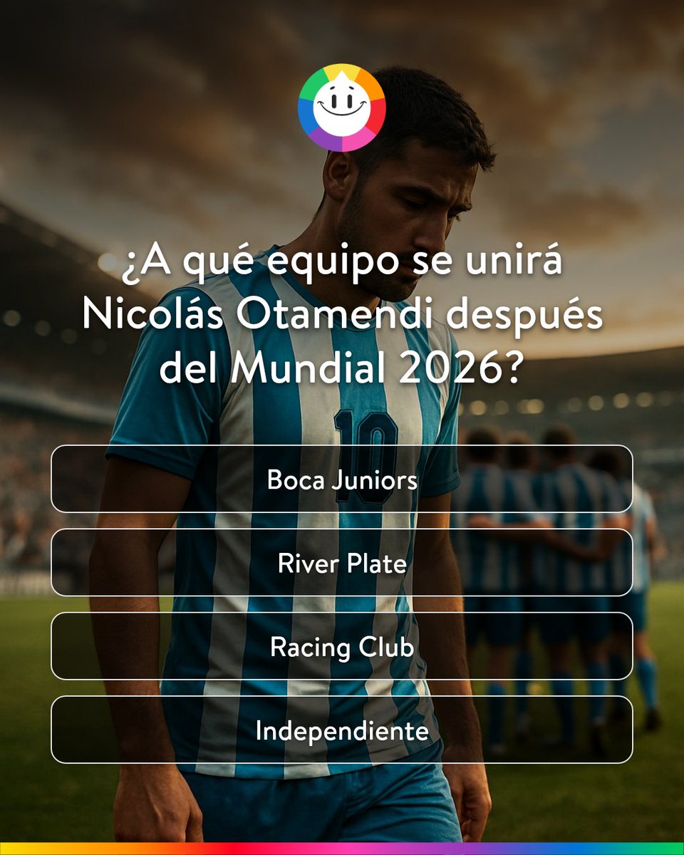 Preguntados's tweet photo. 🔥 Nicolás Otamendi — ¿Cuánto sabés del tema? https://t.co/dbFgGMmkGZ