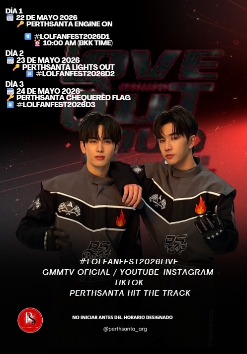 perthsanta_arg's tweet photo. 🗓️22-23-24 MAYO 2026
⏰ 5 PM (GMT+7) 
📍IMPACT ARENA MUANG THONG THANI

❤️‍🔥LOVE OUT LOUD FAN FEST 2026 : HEART RACE 🖤🤍 https://t.co/vbYNPlYYdU