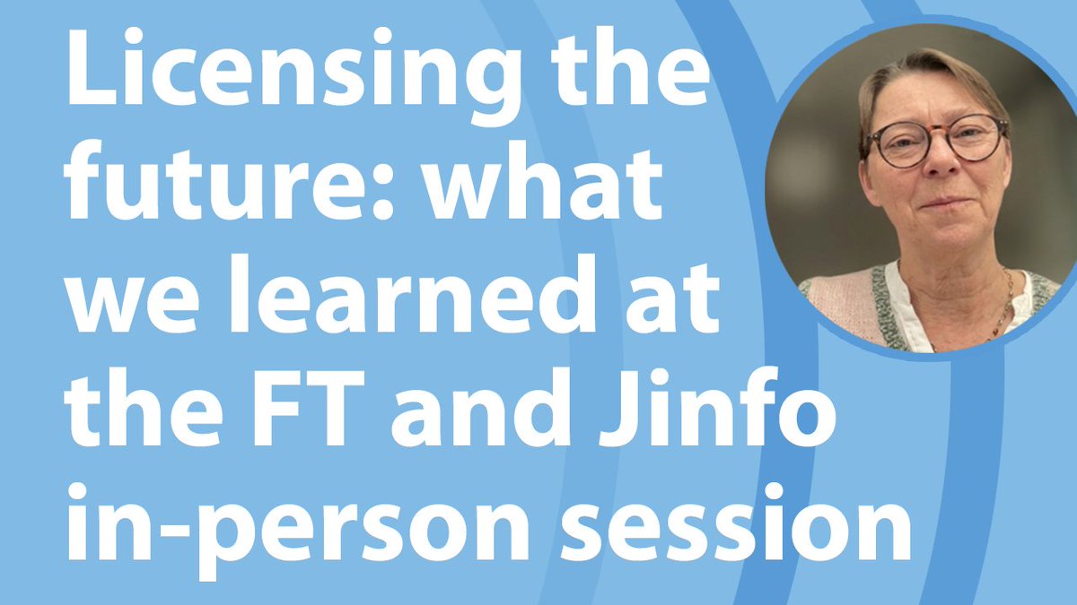 JinfoResearch's tweet photo. The recent event at the Financial Times, co-hosted by Jinfo, created a valuable opportunity for dialogue on a rapidly emerging industry issue: how should licensed content be managed in the context of AI?

Read our report on the event: https://t.co/nNldrNmL86 https://t.co/SxxX7otVv3