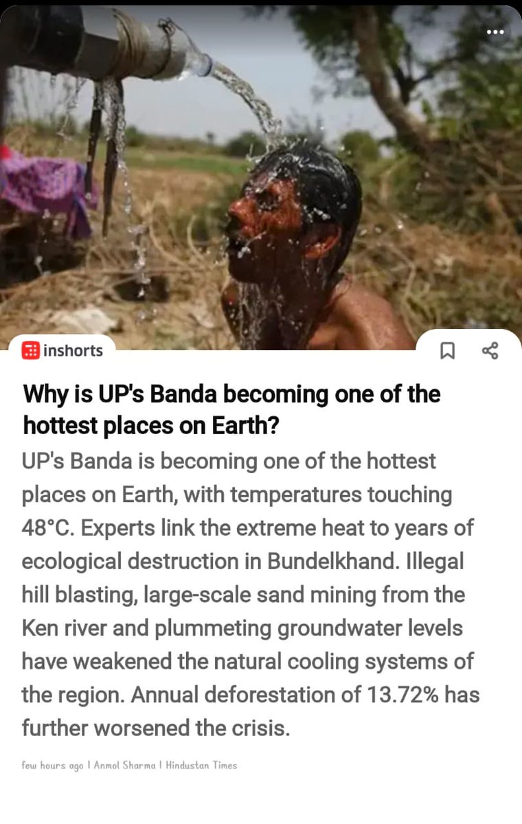 mssriharsha's tweet photo. Illegal hill blastings,
Large scale sand mining,
Falling of ground water levels

All these led to scorching heat at 48°C 

@Seeman4TN said these very things ..
It takes time to realize .. But then it will be too late https://t.co/759tehdm6x