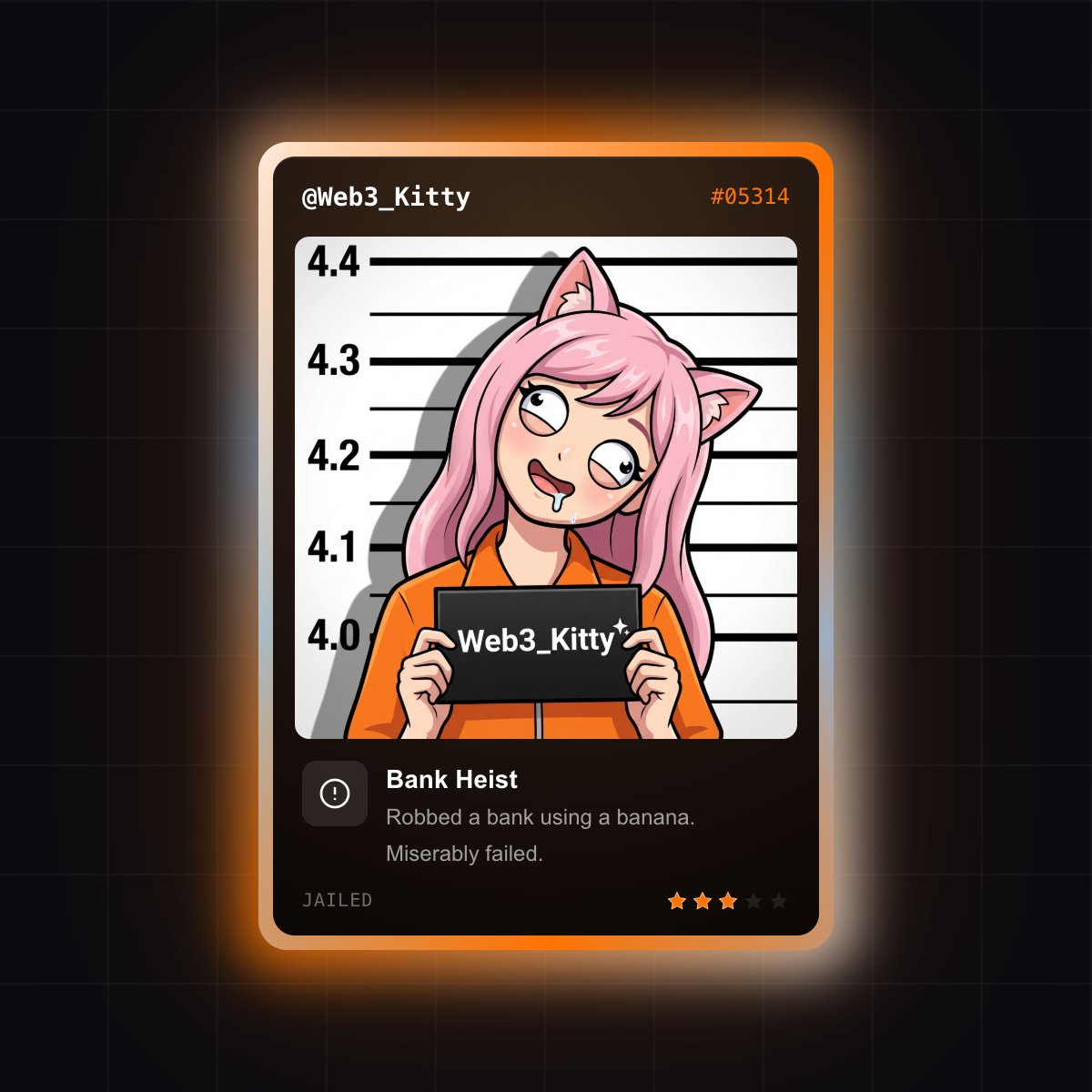 Web3_Kitty's tweet photo. i'm waiting at #5314

@Jaileddotfun launching soon

[ drop your card below👇] https://t.co/1hTADQkT5d