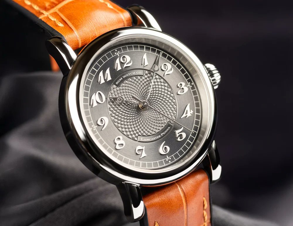 RGMWatchCompany's tweet photo. RGM Model 207 custom dial with applied numerals and hand-cut Guilloché (Engine-Turning).
#rgmwatchco #rgmwatches #rgmwatch #watch #wristwatch #watchmaking #watchmaker #independentwatchmaking #independentwatchmaker #guillochedial #engineturneddial  #bespokewatch #customwatch https://t.co/vRbw79efS3