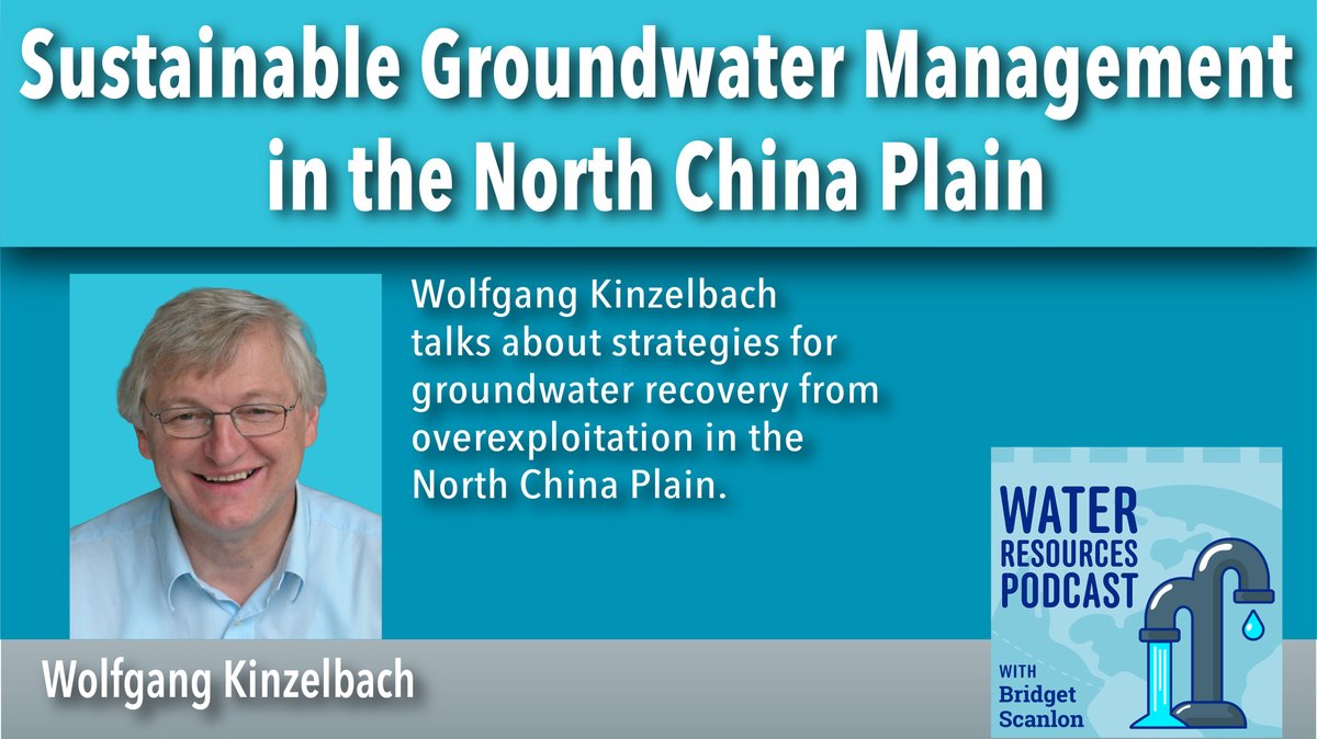 WaterResPod's tweet photo. Good day!🚰🌏🌽🌄 Today we are joined by Wolfgang Kinzelbach as he discusses strategies for groundwater recovery from overexploitation in the North China Plain. Tune in here: https://t.co/fWnZDS86L6 

#hydromechanics #groundwater #china #waterresources #water https://t.co/VhBKFaxsAu