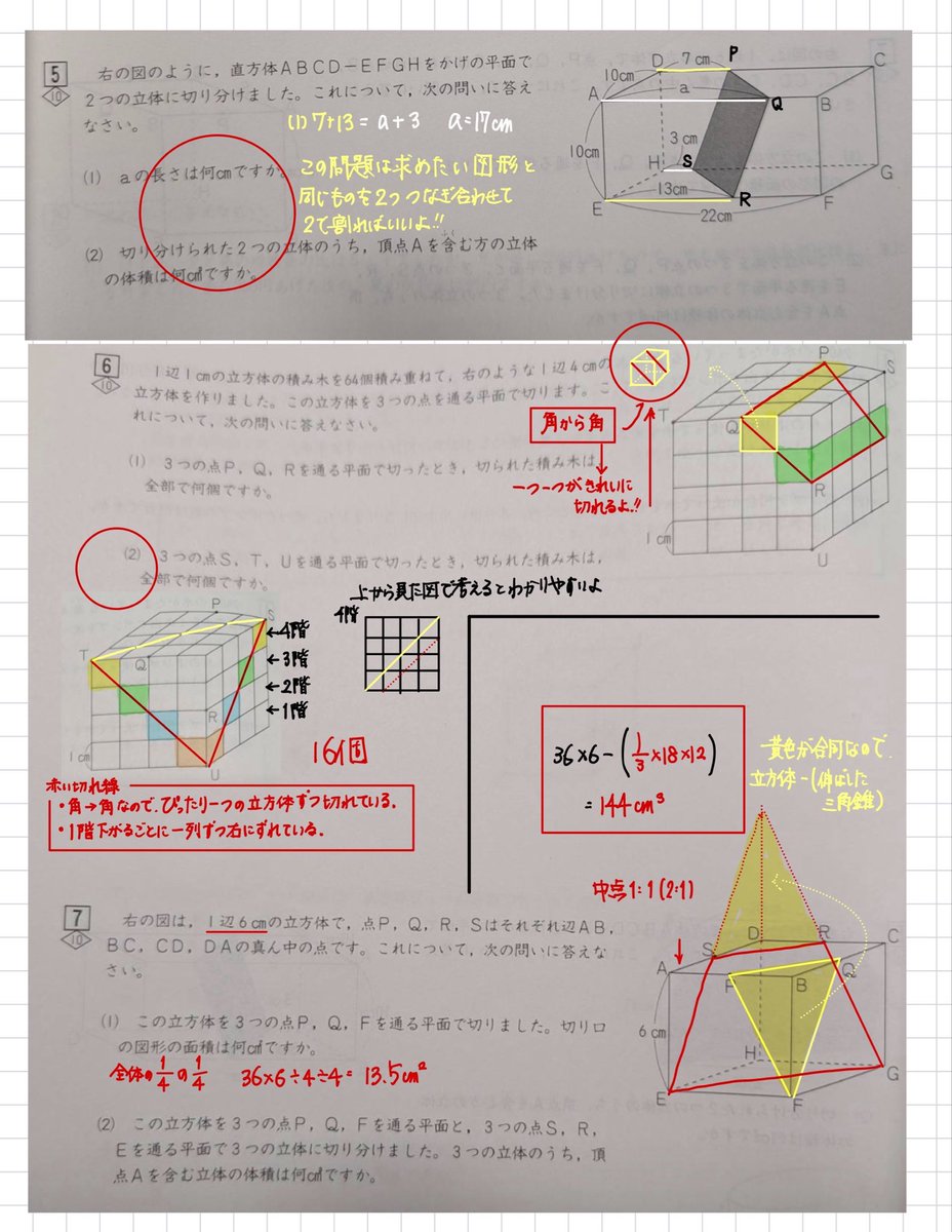 今日は珍しく、オール数学（算数）DAYでした♪ これはこれでとても