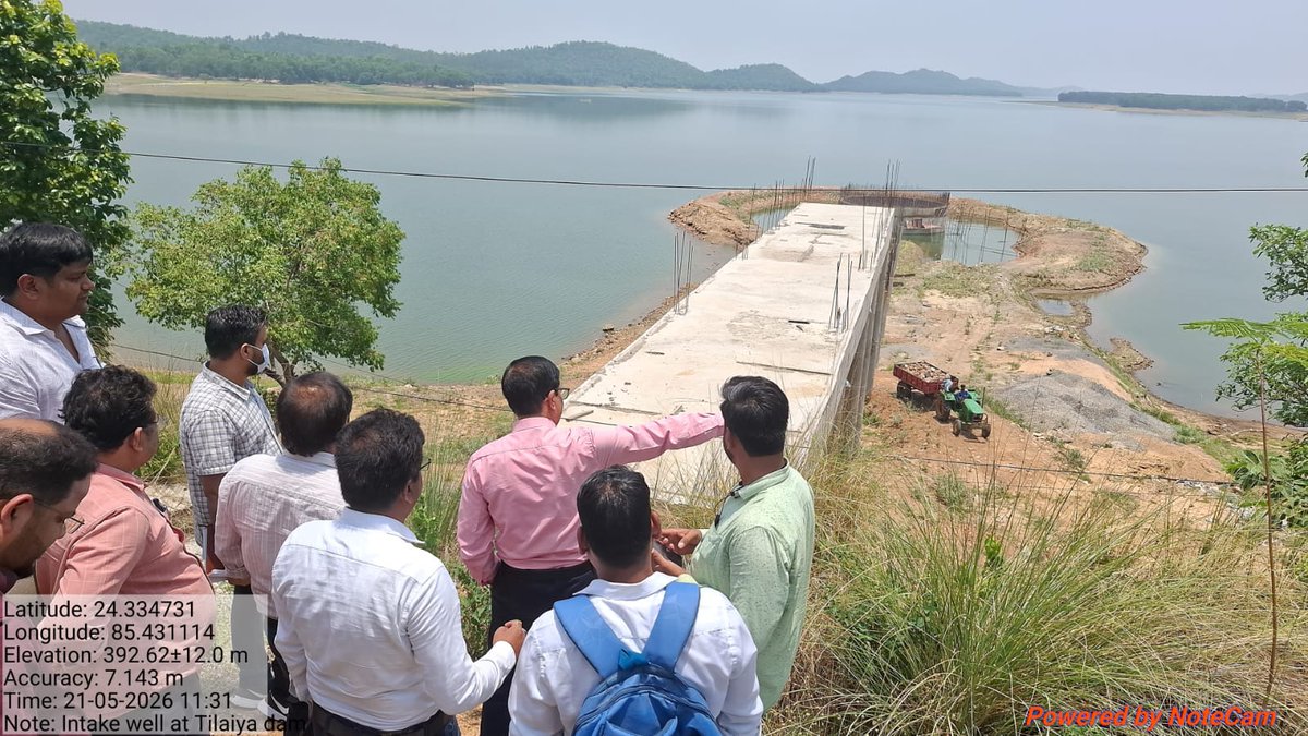 JJMHZB's tweet photo. Review meeting by EIC Sir, CE Sir, SE Sir with EE Sir, all SDO, JEs and Contractors on 21.05.2026 at Circuit House Hazaribag regarding Water supply schemes. https://t.co/gkWOpLRoSg