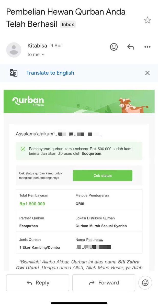 fauzanmuhajir's tweet photo. Gaes, baru sadar kalau Idul Adha KURANG DARI 1 MINGGU LAGI. Kalian ada yang udah siap budget qurban di “injury time” gini? 😅

BTW Kalian tim Qurban langsung atau Qurban online? Personally prefer pakai QURBAN ONLINE gini kalau udah H-7 hari sih. 

Selain lebih murah & praktis, tetep bikin tenang karna transparan. Udah ada testimoni juga dari X yang udah pernah qurban online di sini.

Kalian sendiri udah yang pernah coba qurban online? Reply deh gimana experiencenya 👇