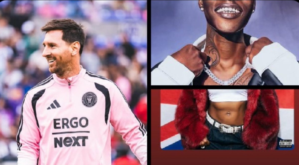 iamlollybright's tweet photo. @zinoleesky01 once said in that'IDK' track with .@MsBanks, it was over... same way when  @lionelmessi gets the ball on the pitch
—you already know what's coming
BANKU is a goat https://t.co/eYLf7qYwdp