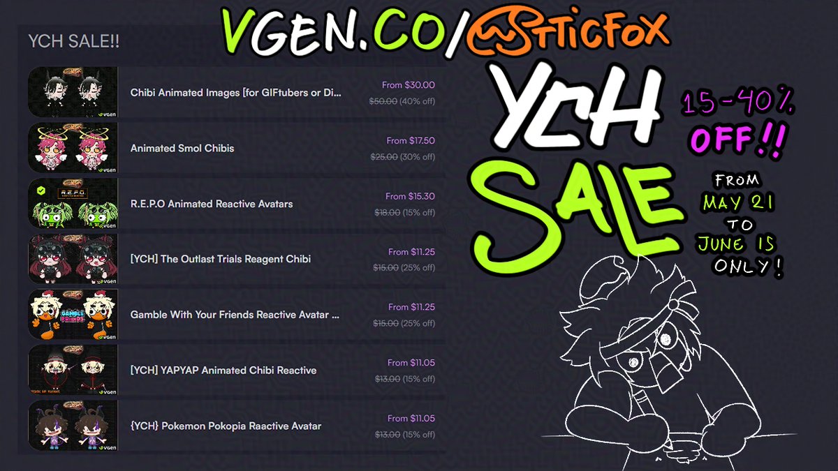 🔴🖌️AtticFox | NEED MORE VGEN COMMISSIONS!! tweet media