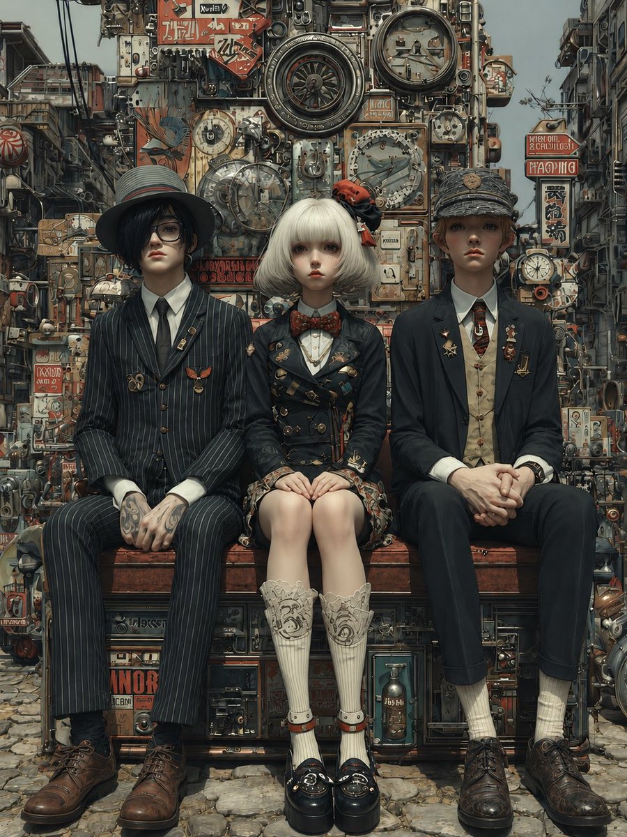 Steampunk Trio Portrait