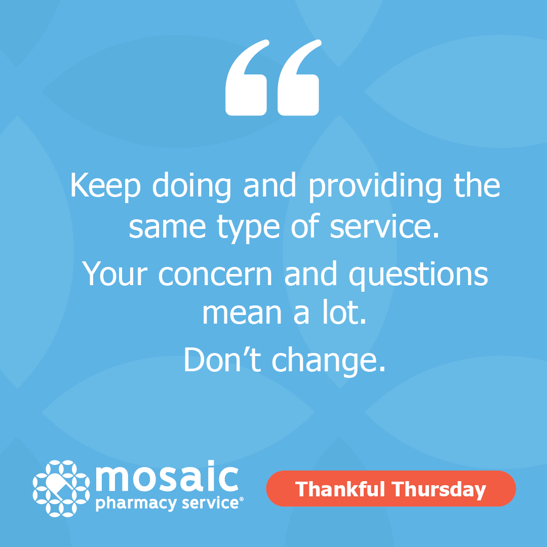 RxAnte's tweet photo. Consistent, caring support can have a real impact on the member experience. We’re proud to see how Mosaic Pharmacy Service helps members feel supported through thoughtful outreach and personal attention.

Learn how Mosaic supports members: https://t.co/vHvTOYpFh0 https://t.co/Ex3wuxE78X