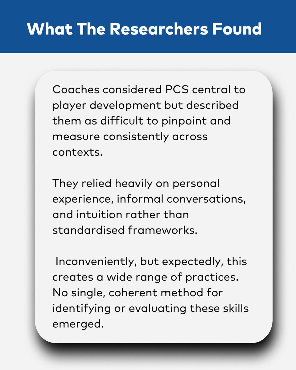 ScienceforSport's tweet photo. How do football coaches assess the perceptual cognitive skills of players?

Some eye-opening findings in this review by @Cody__Roberts.

Click the link below to read May 2026, issue 115.

https://t.co/L1M7VOGCyb https://t.co/7CnO2yeWDE