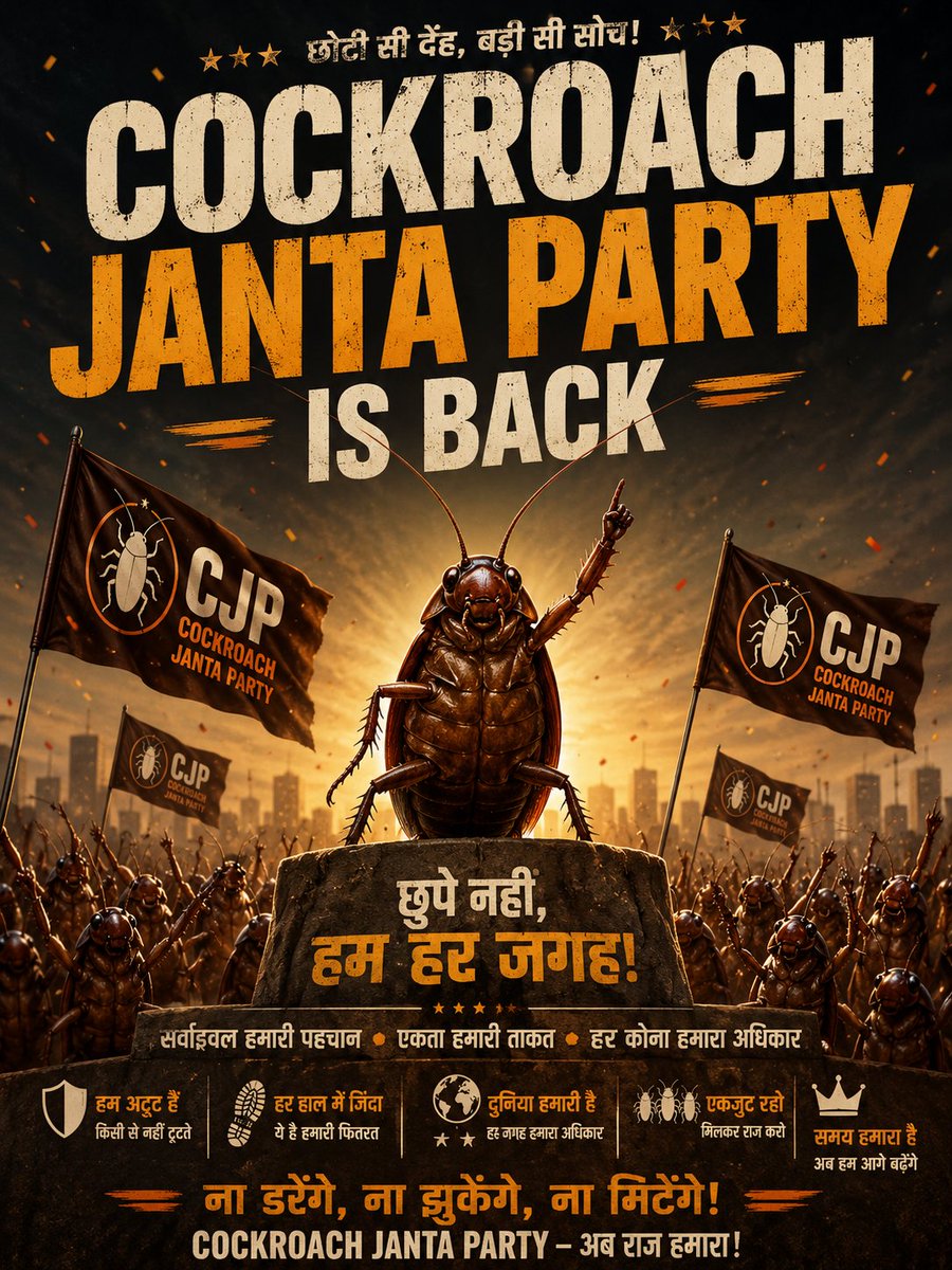 Cockroach is Back tweet media