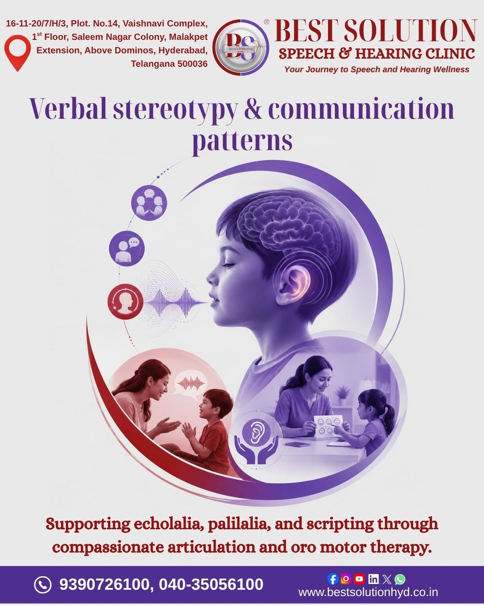 BSBestSolution's tweet photo. Repeated words and movie scripts aren't roadblocks—they are your child's way of reaching out! ❤️ We support unique communication patterns with warm, family-focused care and specialized oro-motor therapy. Let's grow together!📞 9390726100🌐 https://t.co/hV6YemP8tY https://t.co/YY0MjJd9WA