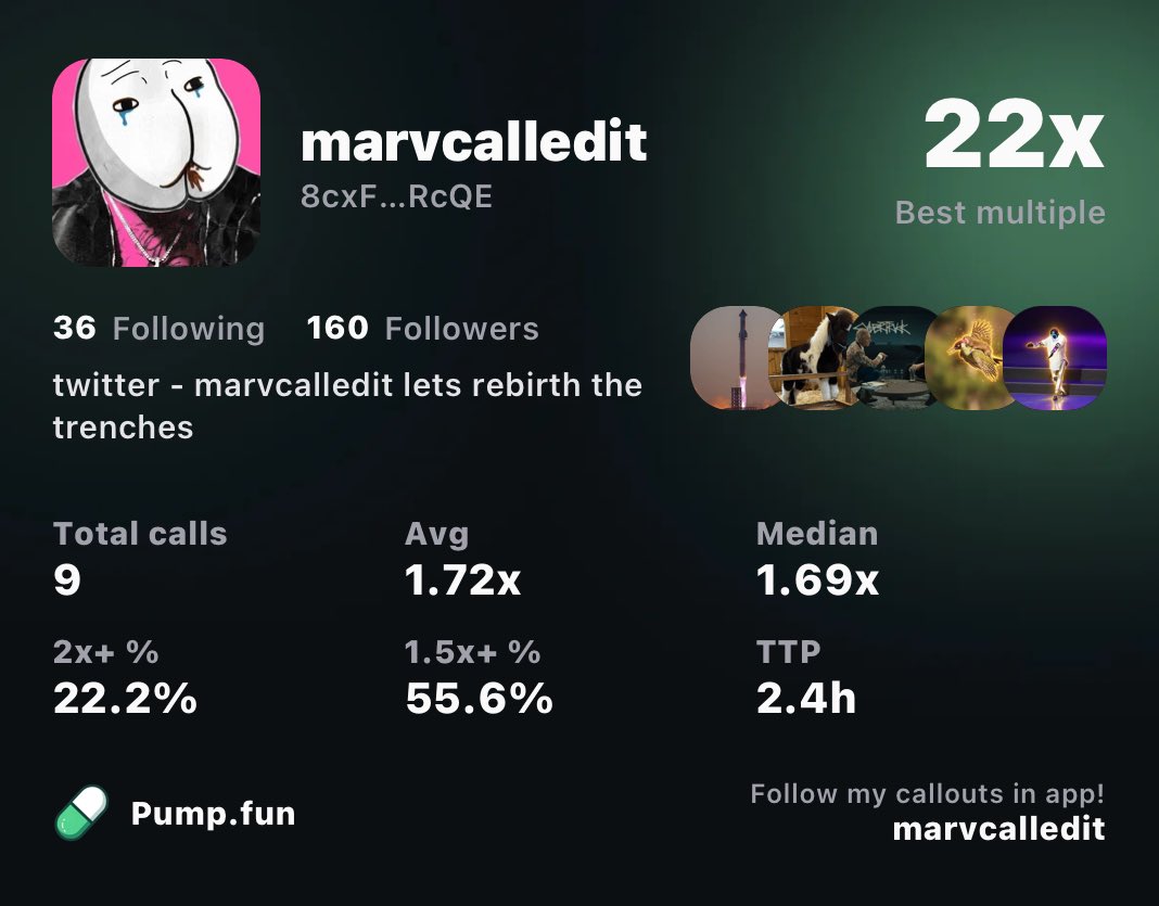 marvCalledIt's tweet photo. Okay so you degens found my Pumpfun account lol this wallet is the dev wallet for $rebirth 

Follow me there to track the buybacks and sometime I do share alpha calls 

Join my alpha chat to get them a little faster https://t.co/OWCuLyhfVj